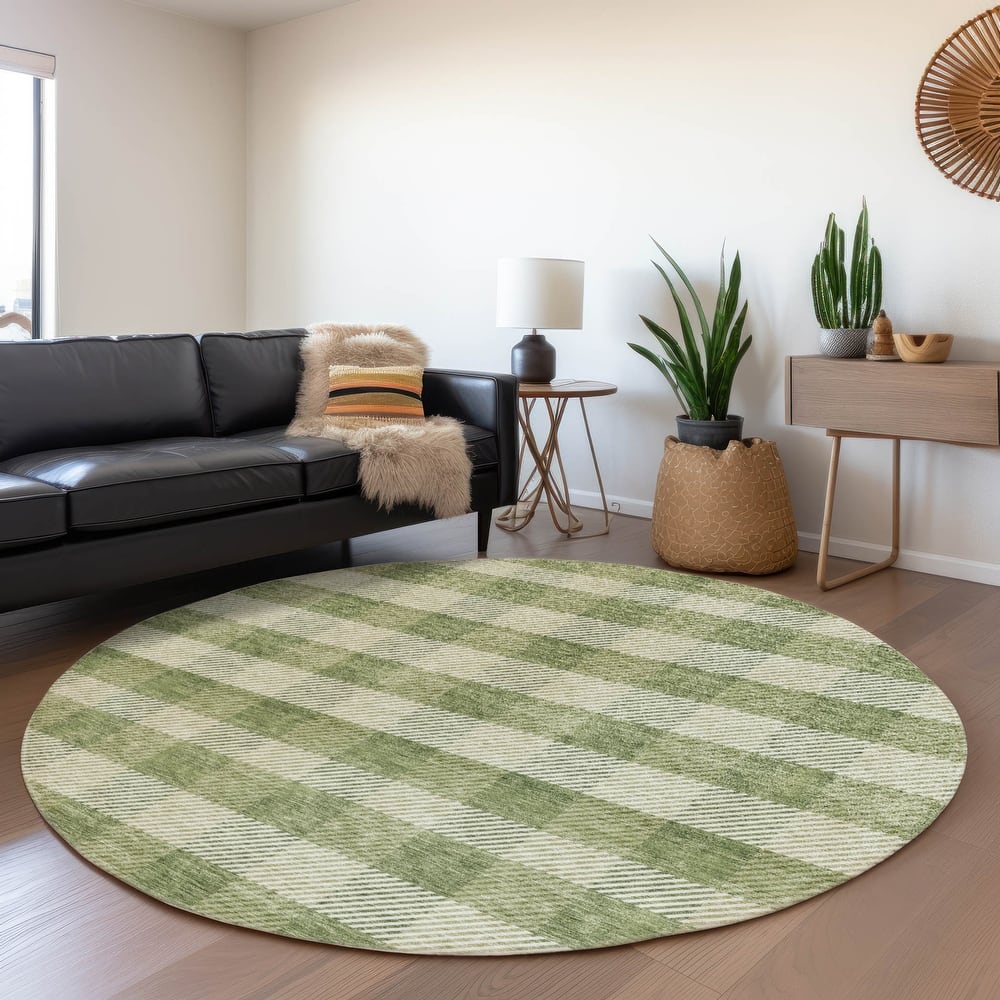 Premium Washable Super Soft Plaid Mayfield Rug