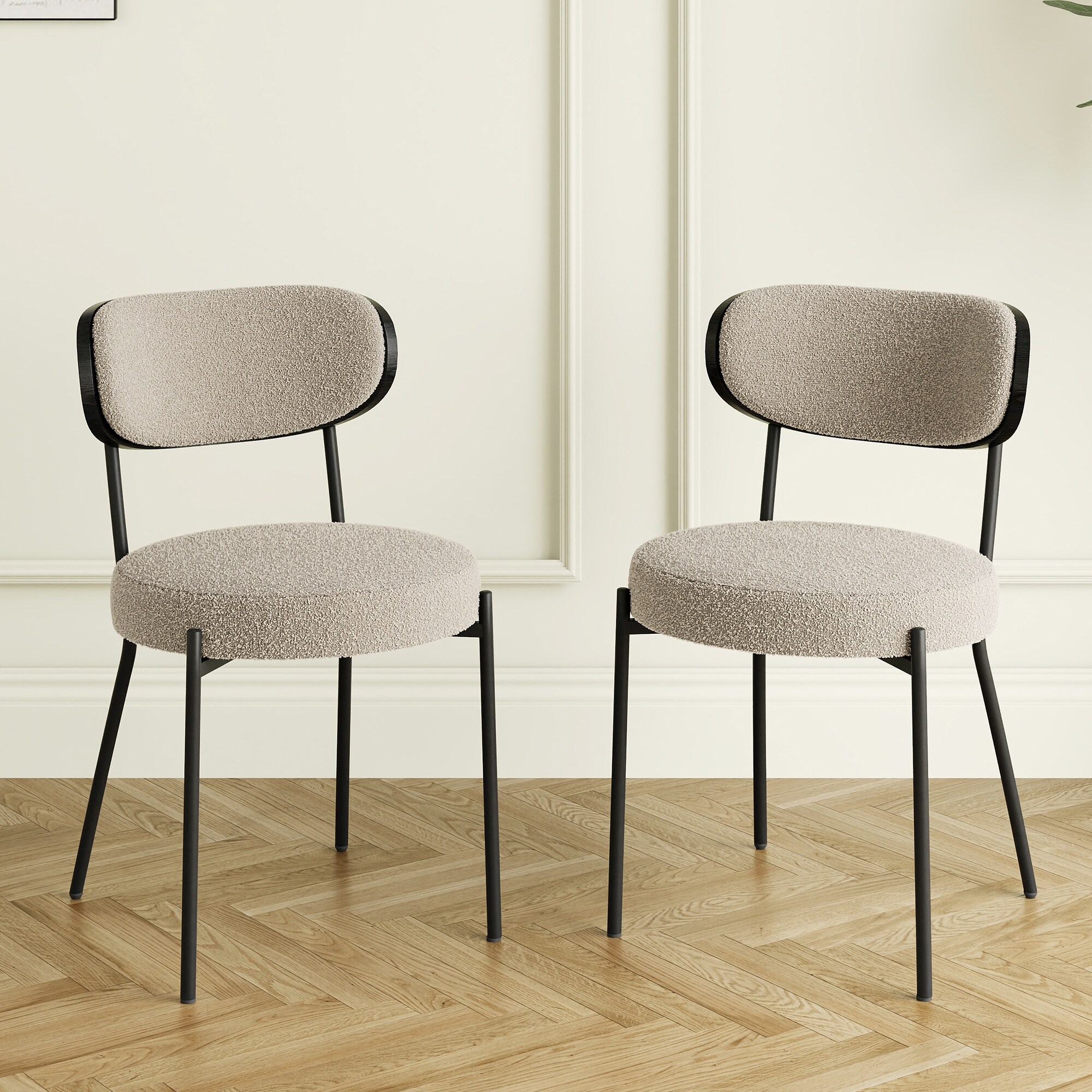 Versatile Bentwood Dining Chair with Ash Veneer and Metal Legs for