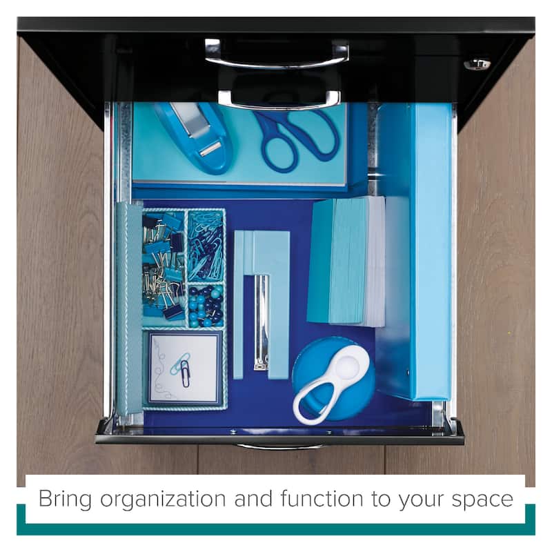 Space Solutions 18" Deep 3 -drawer Organizer File Cabinet, Off-White