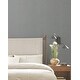 preview thumbnail 3 of 4, York Wallcoverings Loom Silver Wallpaper