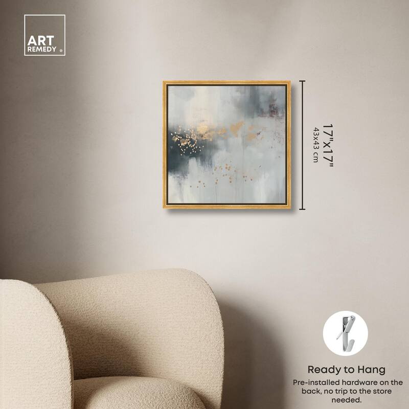 Silvered Hues and Gold II Canvas by Art Remedy
