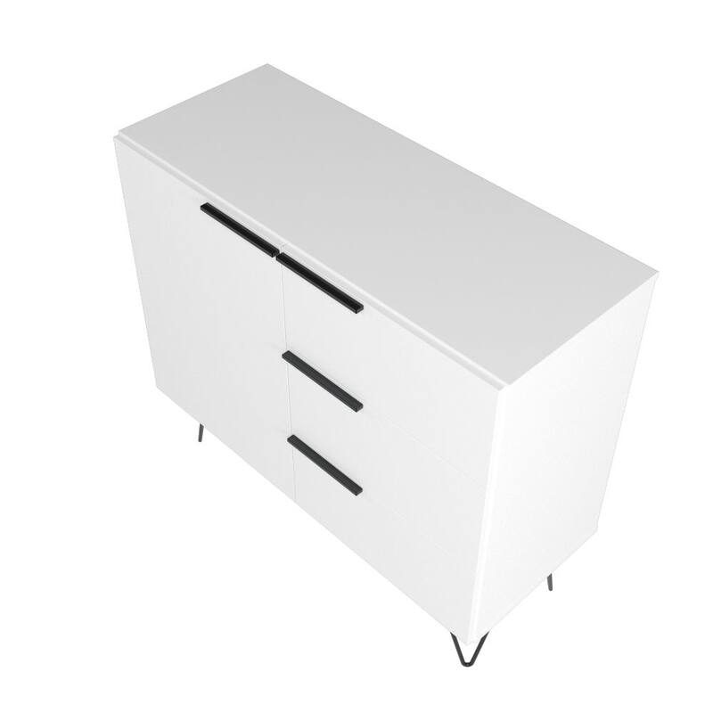 Manhattan Comfort Beekman 35.43 Sideboard with 2 Shelves