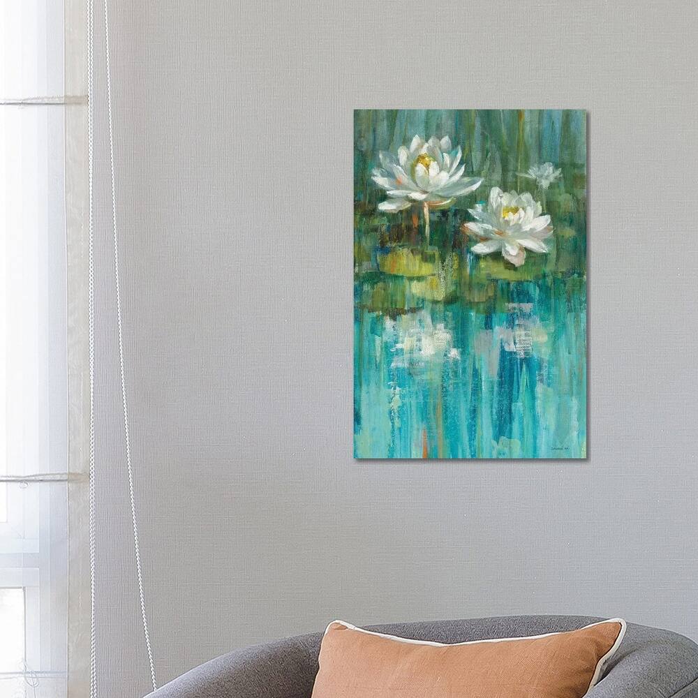 iCanvas "Water Lily Pond Panel II" by Danhui Nai Canvas Print