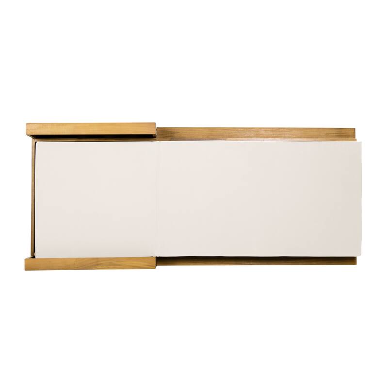 Christopher Knight Home - Modern Outdoor Acacia Wood Tri-Fold Chaise Lounge with Rope Accents & Water-Resistant Foam Headrest