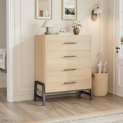 38.6" Tall 4 Drawer Dresser with Storage Freestanding