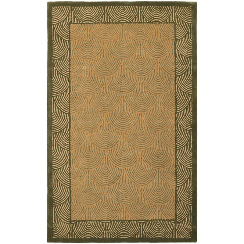 SAFAVIEH Handmade Soho Alexandrea Sunrise N.Z. Wool Rug - 8' x 10' - Assorted/Green