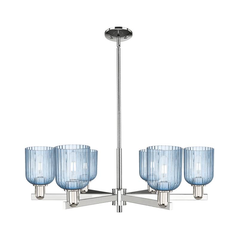 Innovations LightingDowntown Urban - Bridal Veil - 6 Light 35" Stem Hung Chandelier