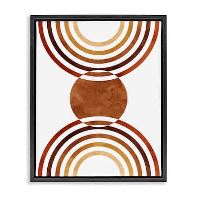 Stupell Boho Earthy Arches Framed Floater Canvas Wall Art Design by Lil' Rue