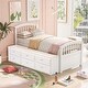 preview thumbnail 32 of 45, Twin Size Platform Storage Bed Solid Wood Bed with 6 Drawers,Paint Surface,Environmentally Friendly Materials，Brown