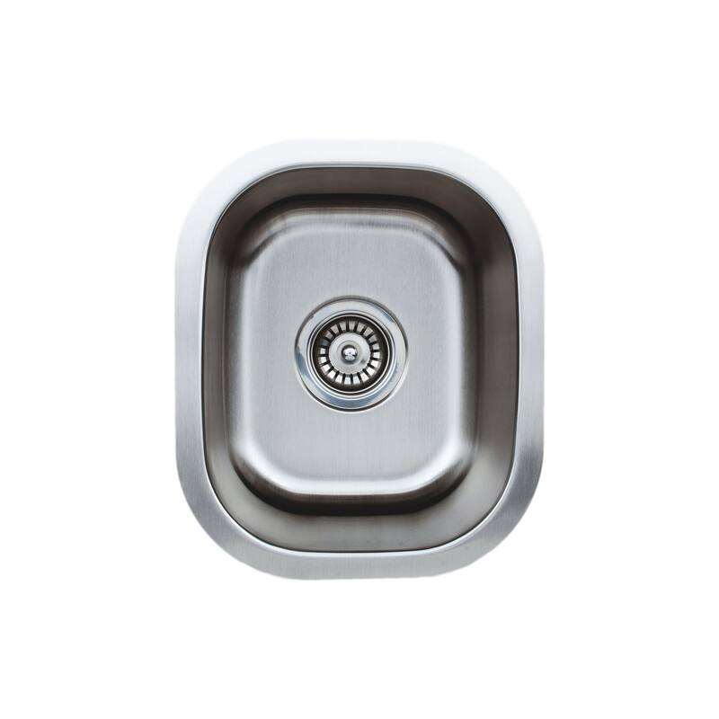 Wells Sinkware Craftsmen Series 15-inch 18-gauge Stainless Steel Undermount Single Bowl Bar Sink - Sink Only