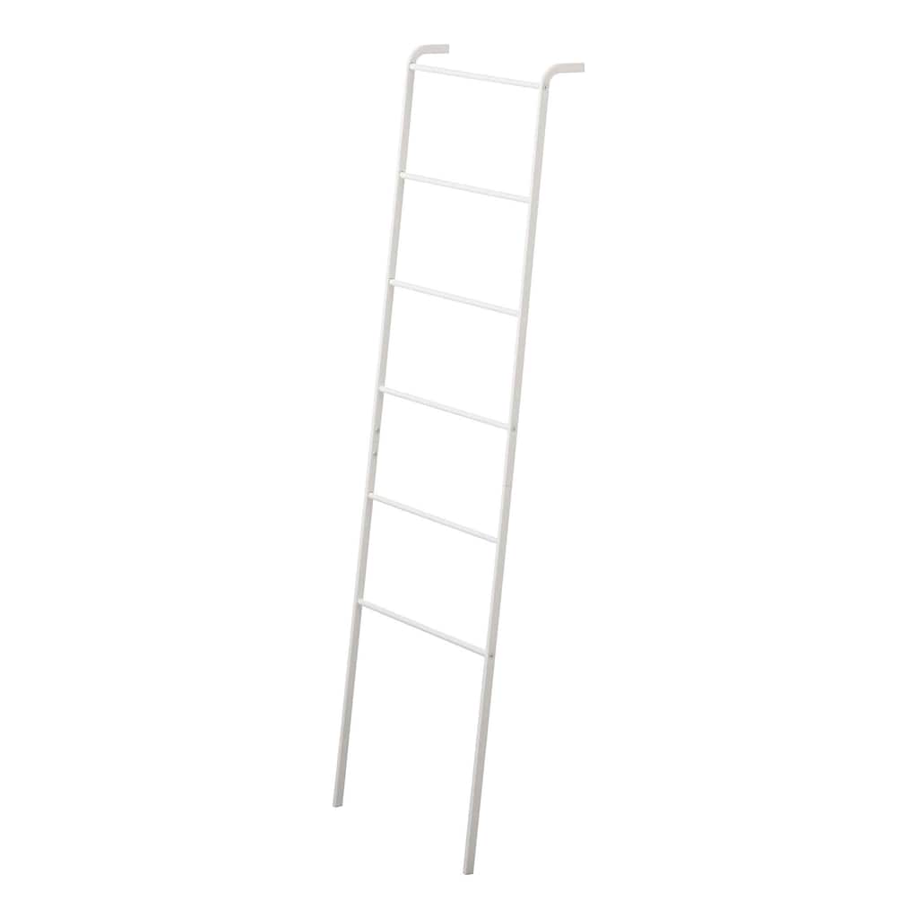 Yamazaki Home Leaning Storage Ladder, Steel, Holds 13.2 lbs - L 9.45 x W 17.72 x H 62.99 inches