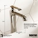 preview thumbnail 27 of 29, Karran Woodburn Single Hole Single Handle Vessel Bathroom Faucet with Matching Pop-Up Drain