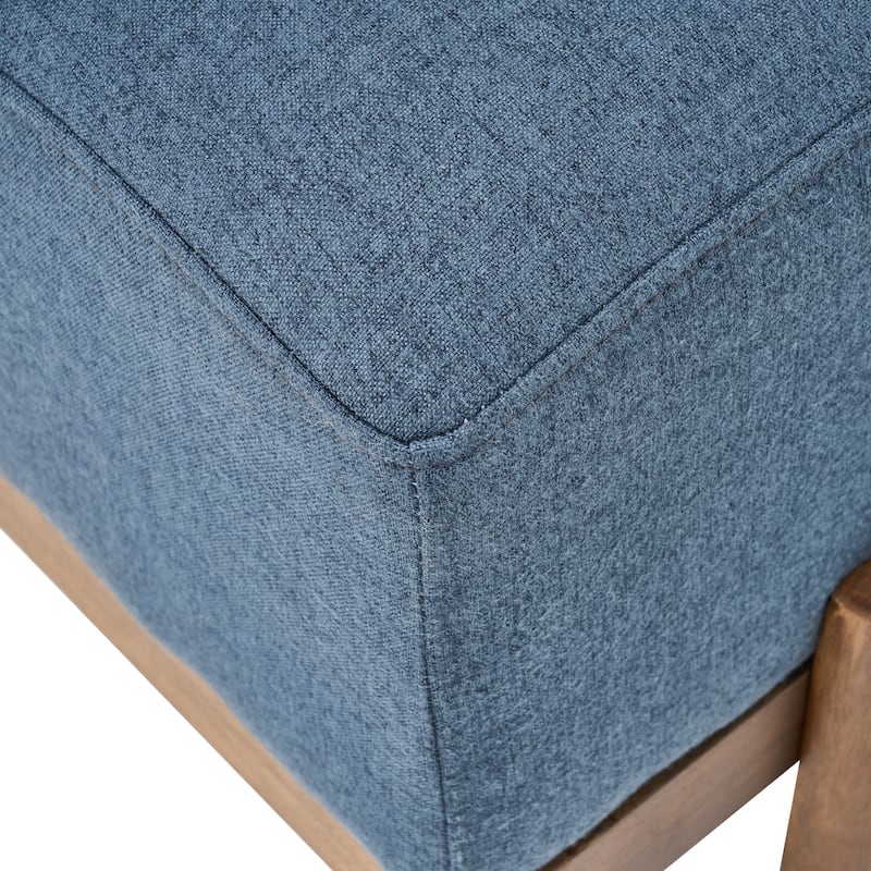 Christopher Knight Home - Kirov 54.75" Modern Upholstered Entryway Bench with 9" Thick Cushioned Seat & Solid Wood Legs