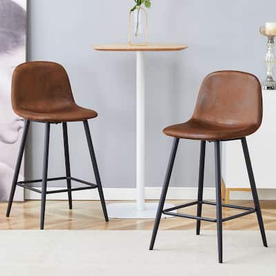 Fabric Bar Chair Set - Two Pieces, Thoughtful Design of Rounded Backrest