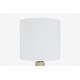 preview thumbnail 19 of 106, 16-in. Glass Lamp w/ Brushed Nickel Accents and Drum Shade