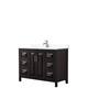 Option Dark Espresso, Chrome Trim, White Cult. Marble Top