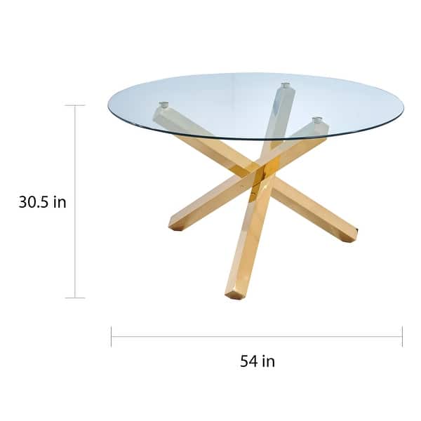 Best Master Furniture 54-inch Round Dining Table - On Sale - Bed Bath ...
