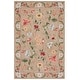 preview thumbnail 19 of 25, SAFAVIEH Handmade Chelsea Rubi French Country Floral Wool Rug 5' Square - Beige