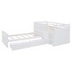 preview thumbnail 34 of 40, Space-Saving Design Twin Size Low Height Loft Bed and Platform Bed Sets, Kids Storage Bed Frame with 7 Drawers and Guardrails