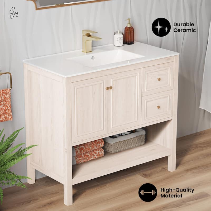 Swiss Madison SM-BV0602 Chateau 37" Free Standing Single Basin Vanity