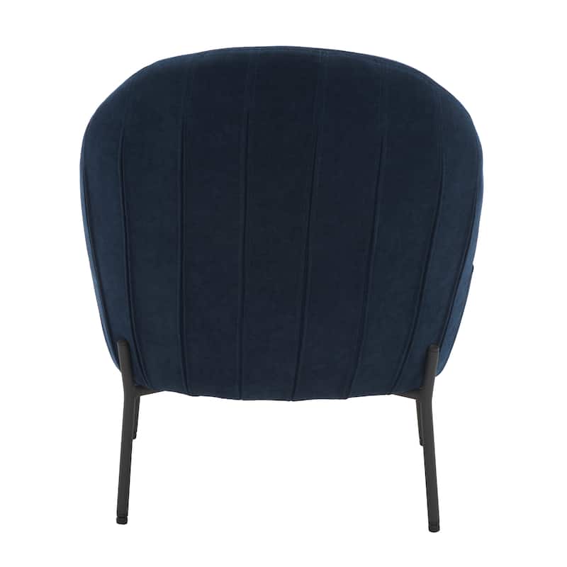 SAFAVIEH Geena Petite Velvet Slipper Chair - 21 In. W x 26 In. D x 26 In. H - 21Wx26Dx26H