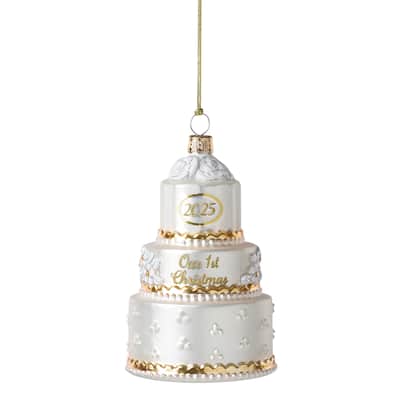 Lenox 2025 Blown Glass Our 1st Christmas Ornament - 3" Round