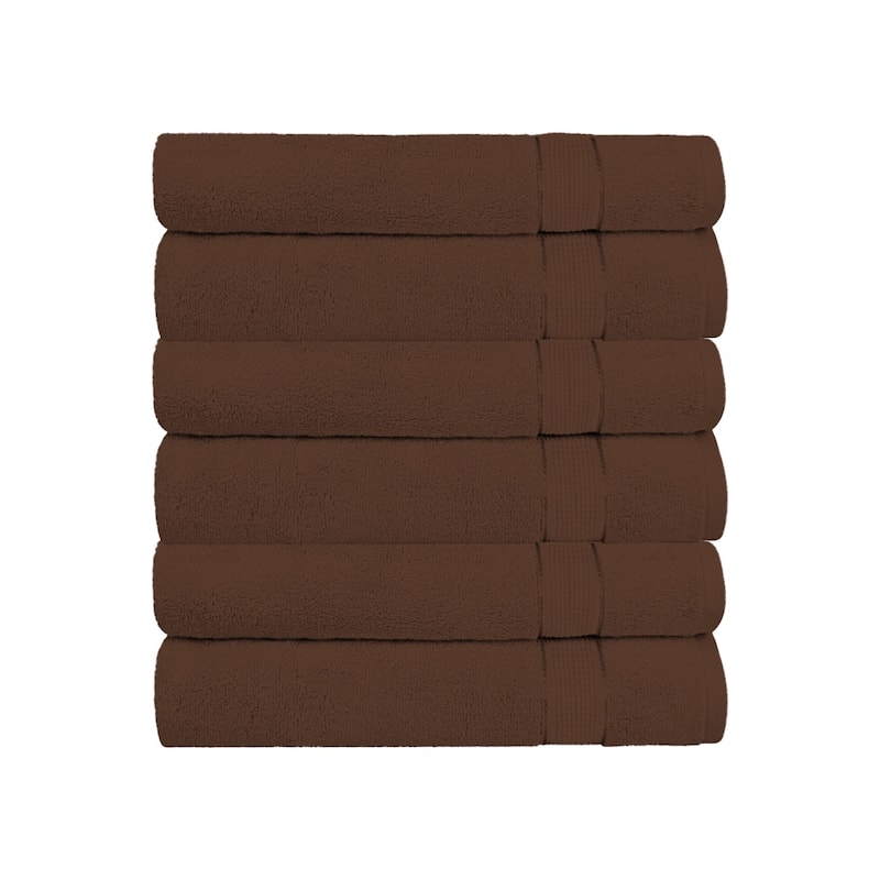 Superior Absorbent Zero Twist Cotton | 6 Pack Hand Towels Set (16 x 32 inches) 600 GSM for Bathroom, Gym, Shower, Hotel, Spa