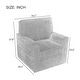 preview thumbnail 10 of 20, 360-Degree Swivel Accent Chair w/Storage Pockets，Chenille Upholstery Barrel Accent Chair