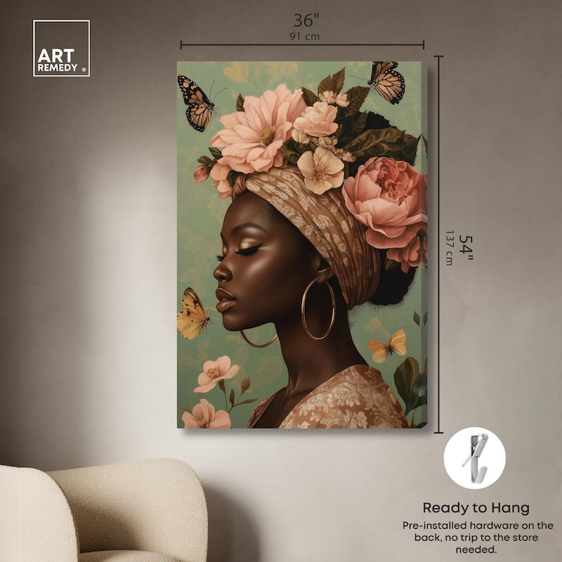 Dream Butterfly Passion Canvas by Art Remedy, Gallery Wrapped