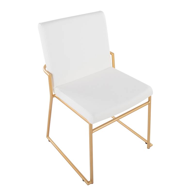 Silver Orchid Jayci Gold Metal Dining Chair (Set of 2)