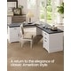 preview thumbnail 4 of 156, Farmhouse Executive L Shaped Desk Home Office Desk with Drawers and Storage Cabinet & Power Outlet
