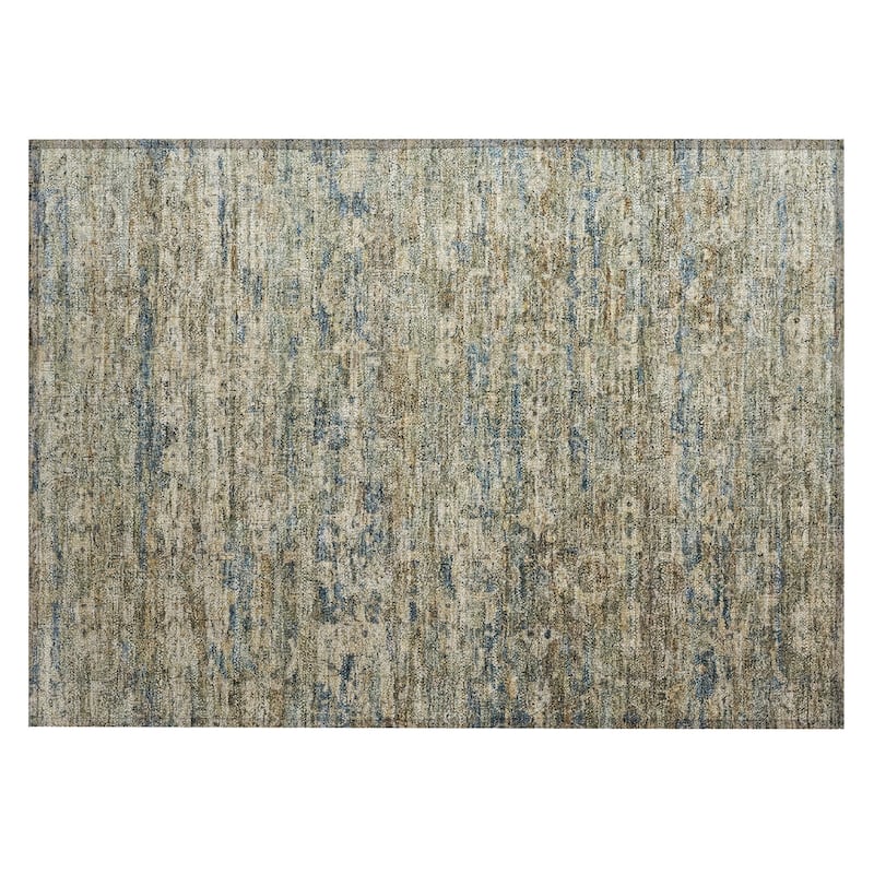 Machine Washable Indoor/ Outdoor Traditional Harmony Chantille Rug