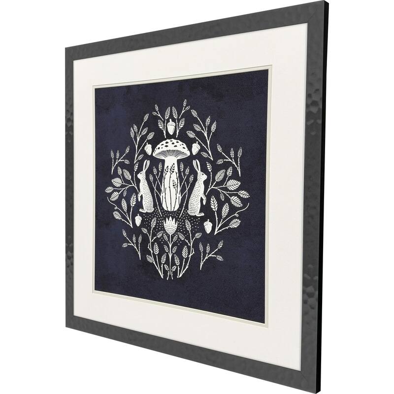 Paragon Rabbits and Mushrooms II Framed Art