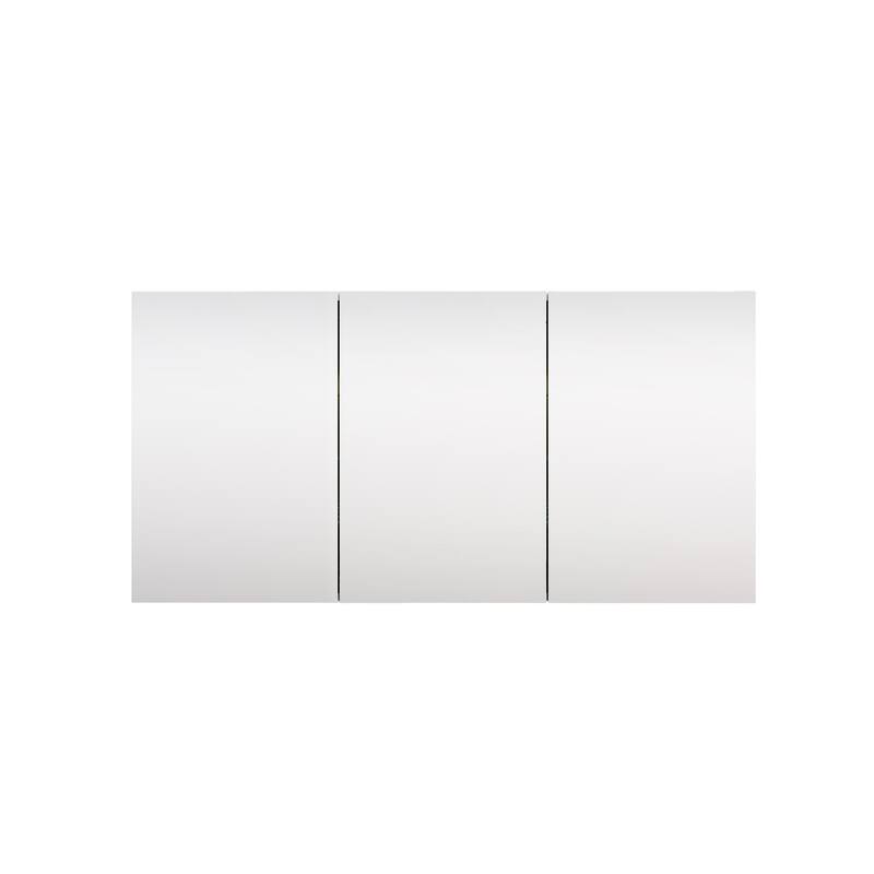 Recessed or Surface Wall Mount Bathroom Medicine Cabinet With Adjustable Glass Shelves