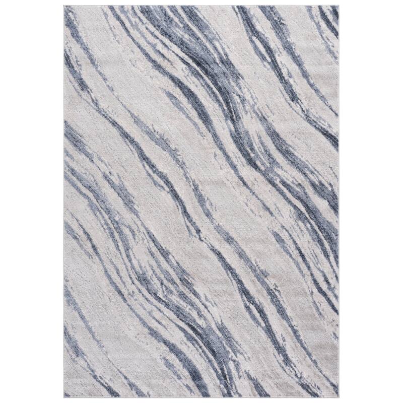 SAFAVIEH Flint Inma Modern Rug - 5'3" x 7'6" - 5'3" x 7'6" - Blue/Grey