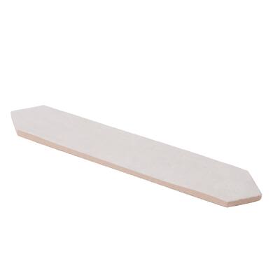 Festa 1.7 in. x 9.6 in. Matte White Ceramic Picket Wall and Floor Tile (2.37 sq. ft./case) (23-pack)