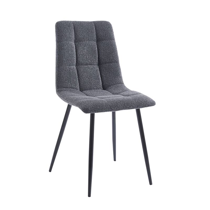 Porthos Home Tomas Fabric Dining Chairs with Steel Legs, Set of 2