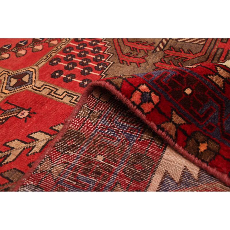 ECARPETGALLERY Hand-knotted Andelz Red Wool Rug - 5'3 x 6'9