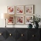 preview thumbnail 3 of 5, Uttermost Fresh Start Red Abstract Prints, Set of 6