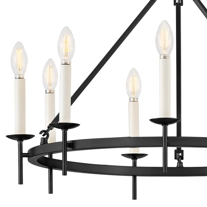 Hinkley Lighting 47475 Copley 9 Light 28" Wide Taper Candle Style