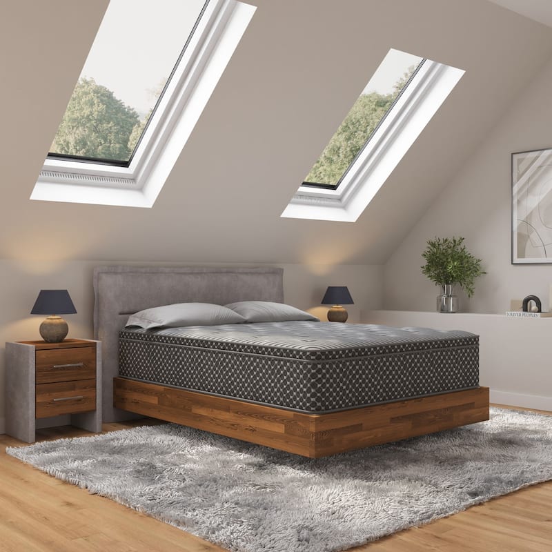 13" Quilted Euro Hybrid Mattress, Plush