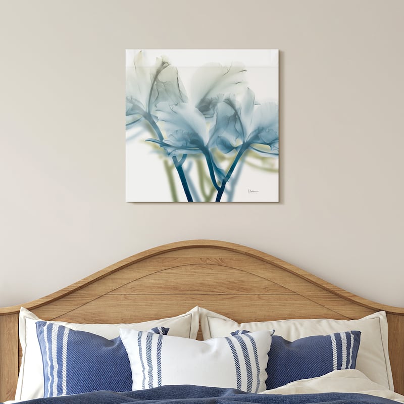 "Unfocused Beauty 3" Frameless Free Floating Tempered Glass Panel Graphic Wall Art