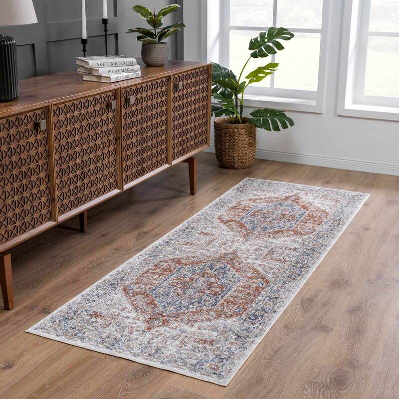 Akram Machine Washable Oriental Persian Area Rug