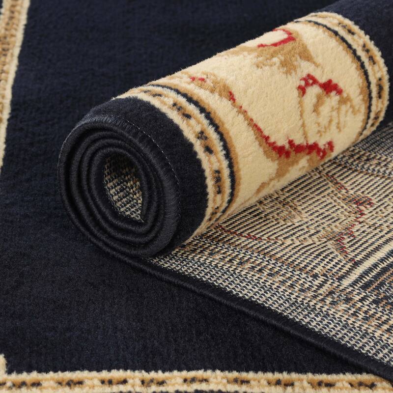 Superior Oversized Medallion Modern Bohemian Indoor Runner or Area Rug