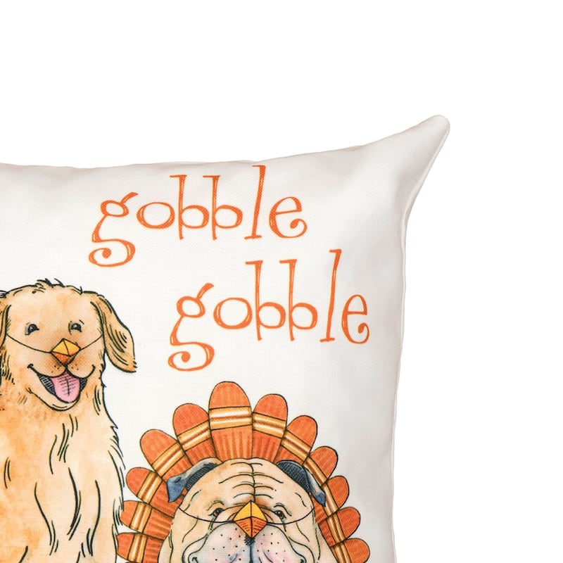18" x 18" The Gobblers Indoor/Outdoor Fall Throw Pillow