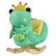 preview thumbnail 1 of 19, Plush Frog Rocking Horse with Lullaby, Sturdy Wooden Base, and Safety Features, Ages 18 Months+ Green