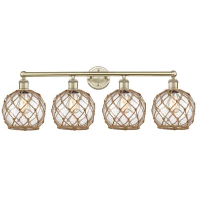 Innovations Lighting 616-4W-13-35 Farmhouse Rope Vanity Farmhouse Rope