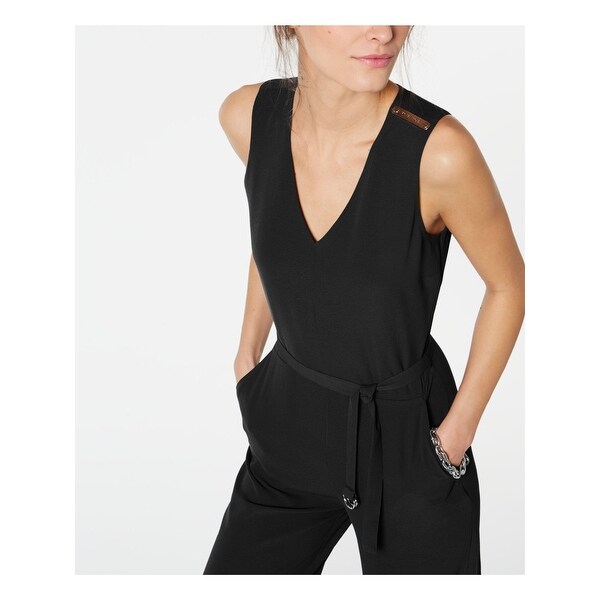 black capri jumpsuit