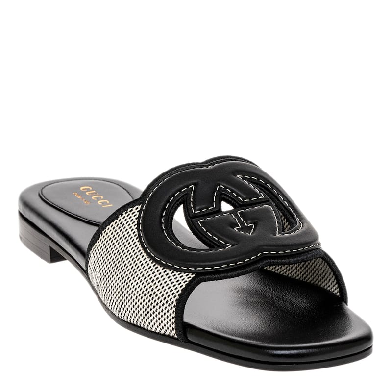 Gucci Interlocking G Slide Sandals - 37 EU