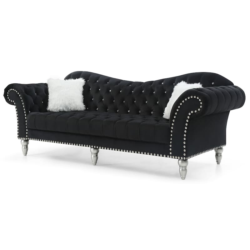 Wilshire Velvet Tufted Sofa
